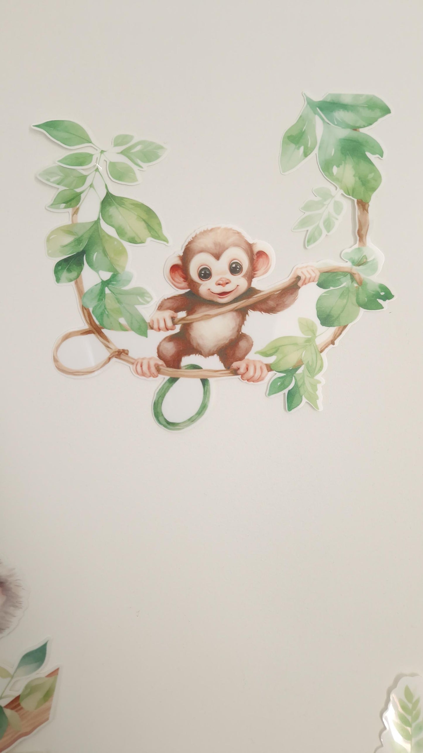 Stickers muraux safari savane chambre enfant animaux aquarelle Heyl’Créations