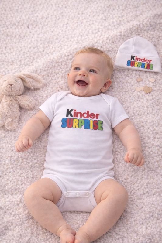 Ensemble body bébé et bonnet personnalisé annonce grossesse, cadeau futur papa unique
