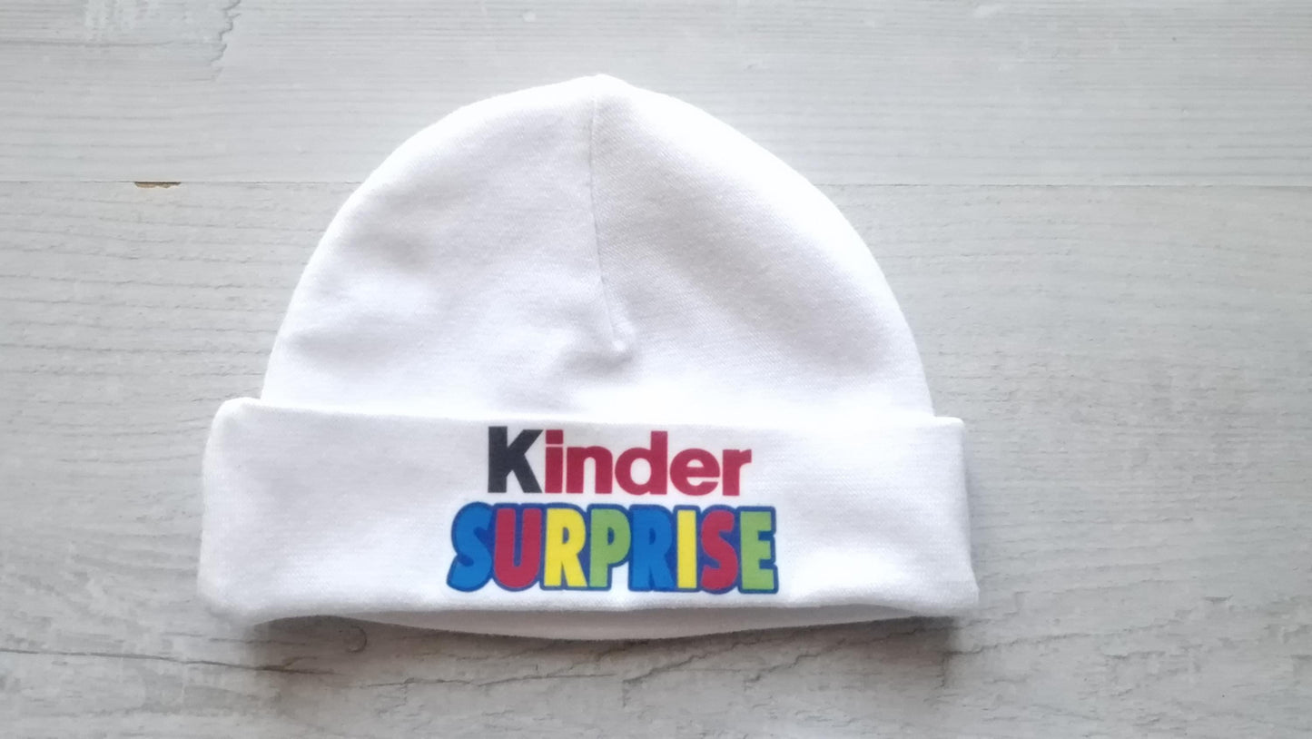 Body bébé humour surprise personnalisé bonnet naissance Heyl’Créations
