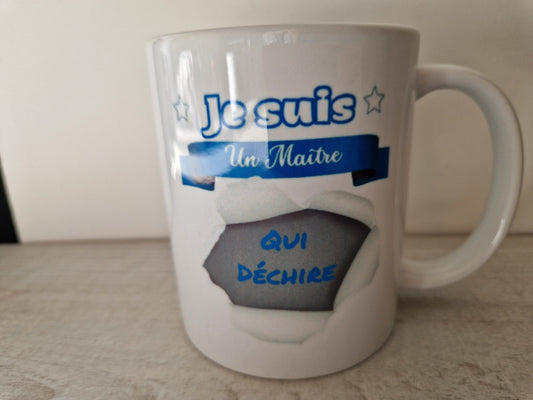 Mug maître qui déchire cadeau fin d’année scolaire enseignant Heyl’Créations