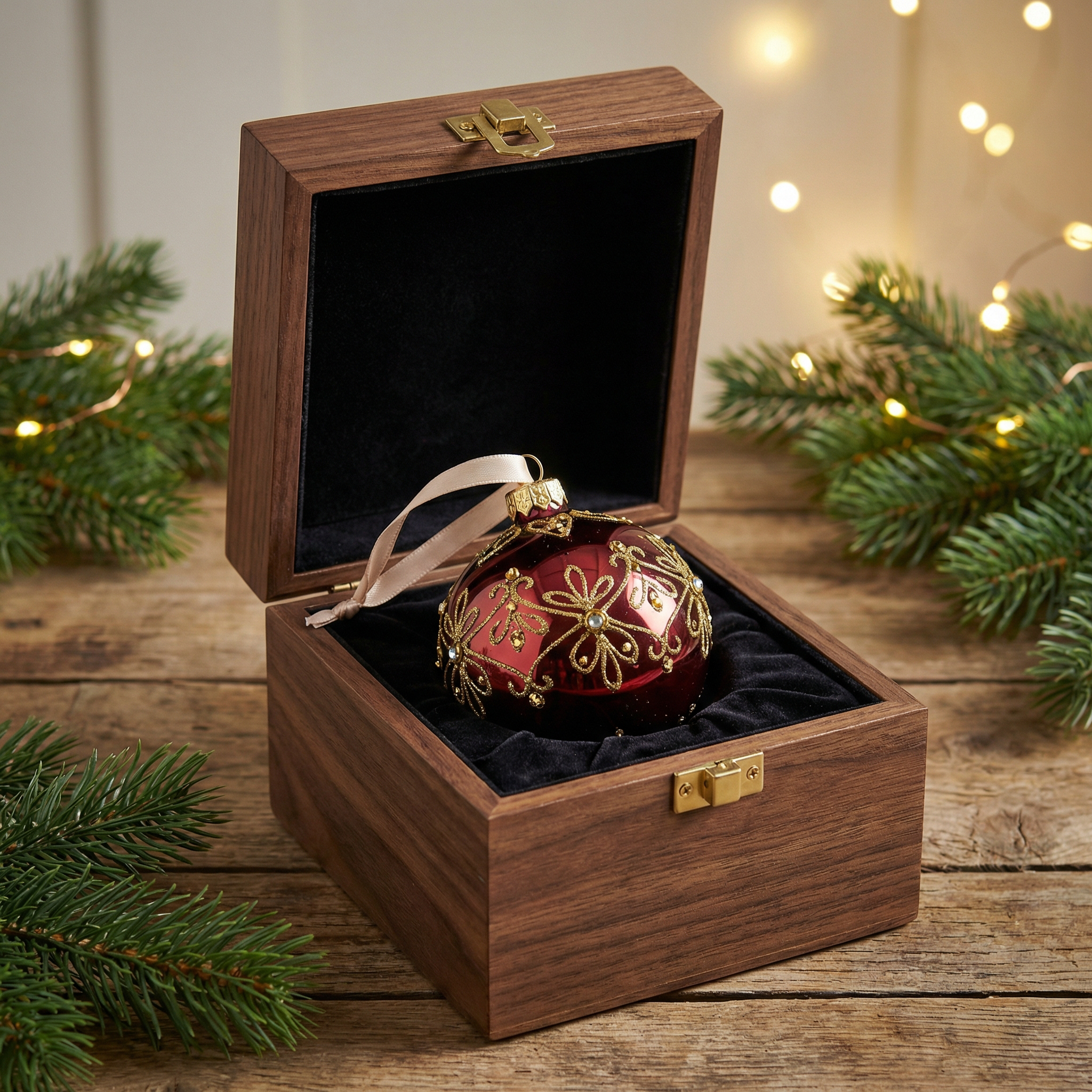 Boule de noël & coffret