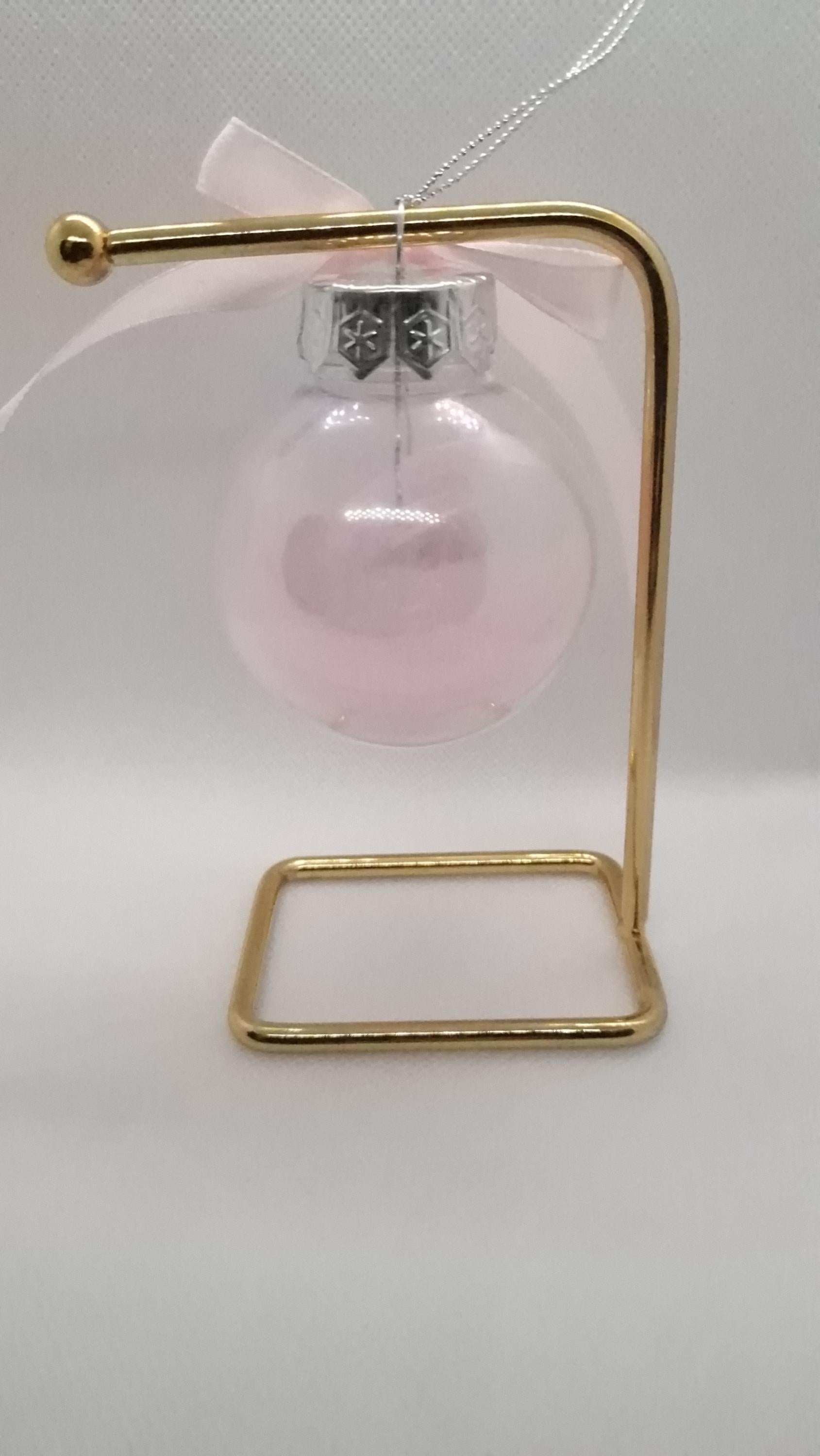 Boule de noël plume personnalisée avec prénom