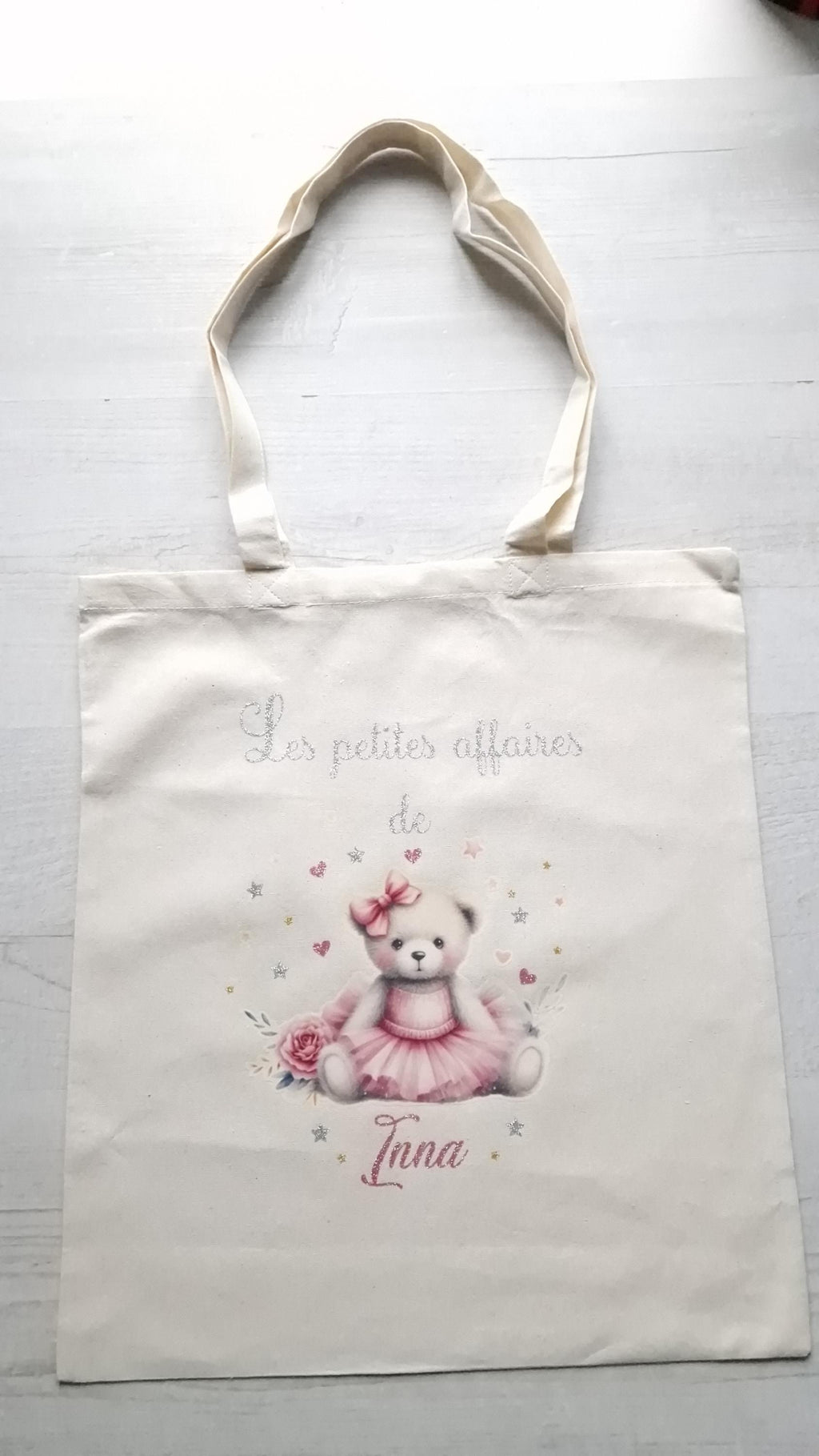 Tote Bag personnalisé avec prénom pour petite fille