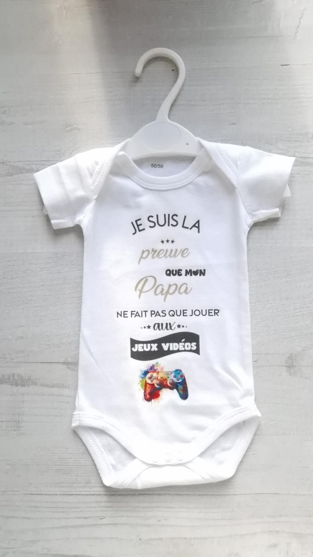 Bodie/ Body bébé personnalisé " Papa Gamer " Humour