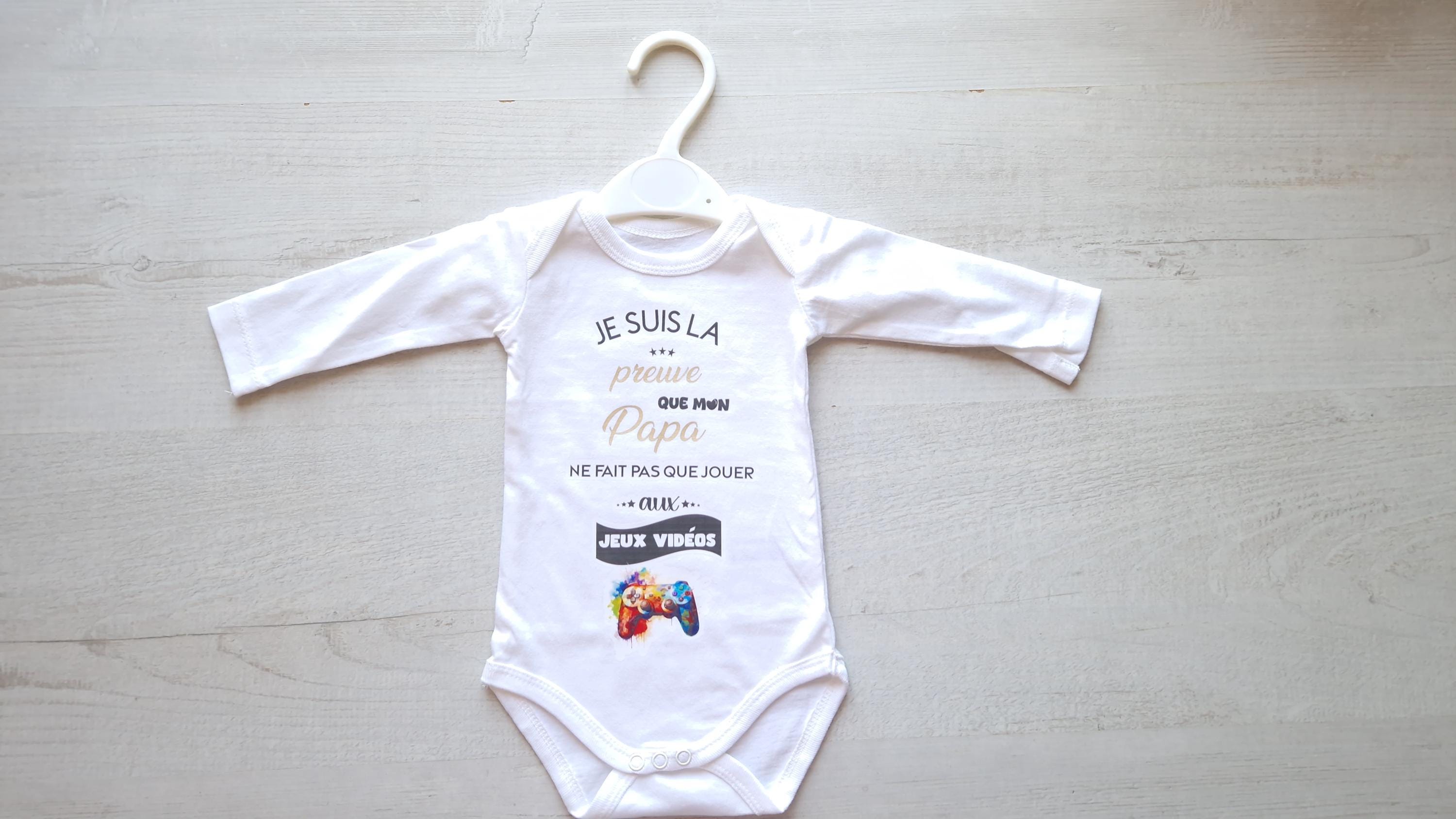 Bodie/ Body bébé personnalisé " Papa Gamer " Humour