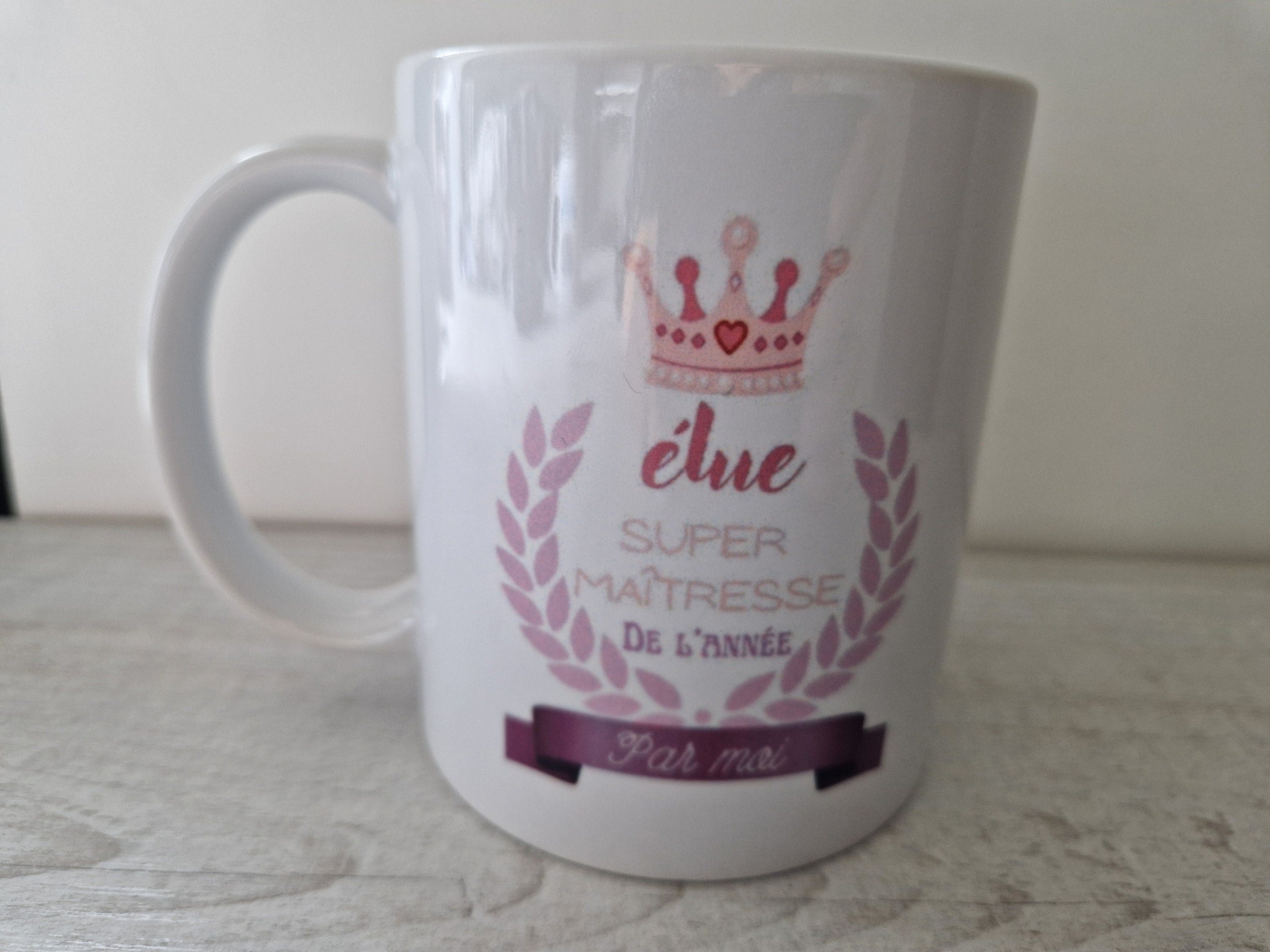 Mug pour maîtresse d'école pour cadeau de fin d'année