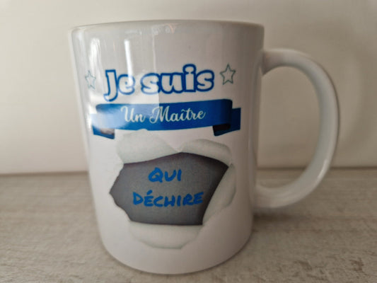Mug maître qui déchire cadeau fin d’année scolaire enseignant Heyl’Créations