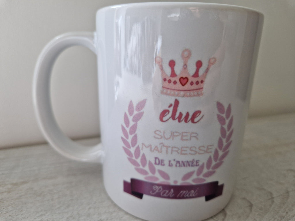 Mug pour maîtresse d'école pour cadeau de fin d'année