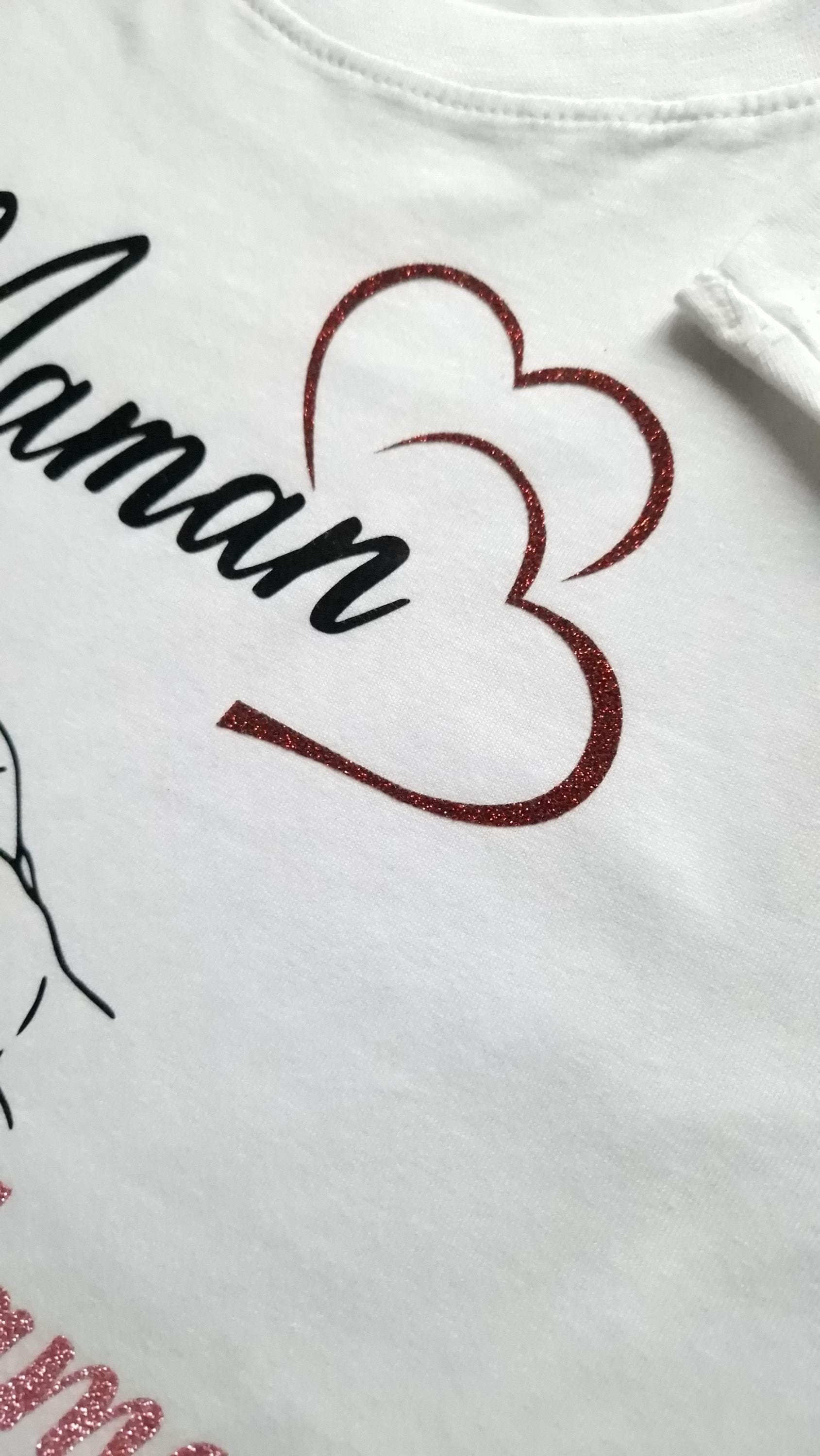 Ensemble assorti maman bébé personnalisé t-shirt body duo naissance Heyl’Créations