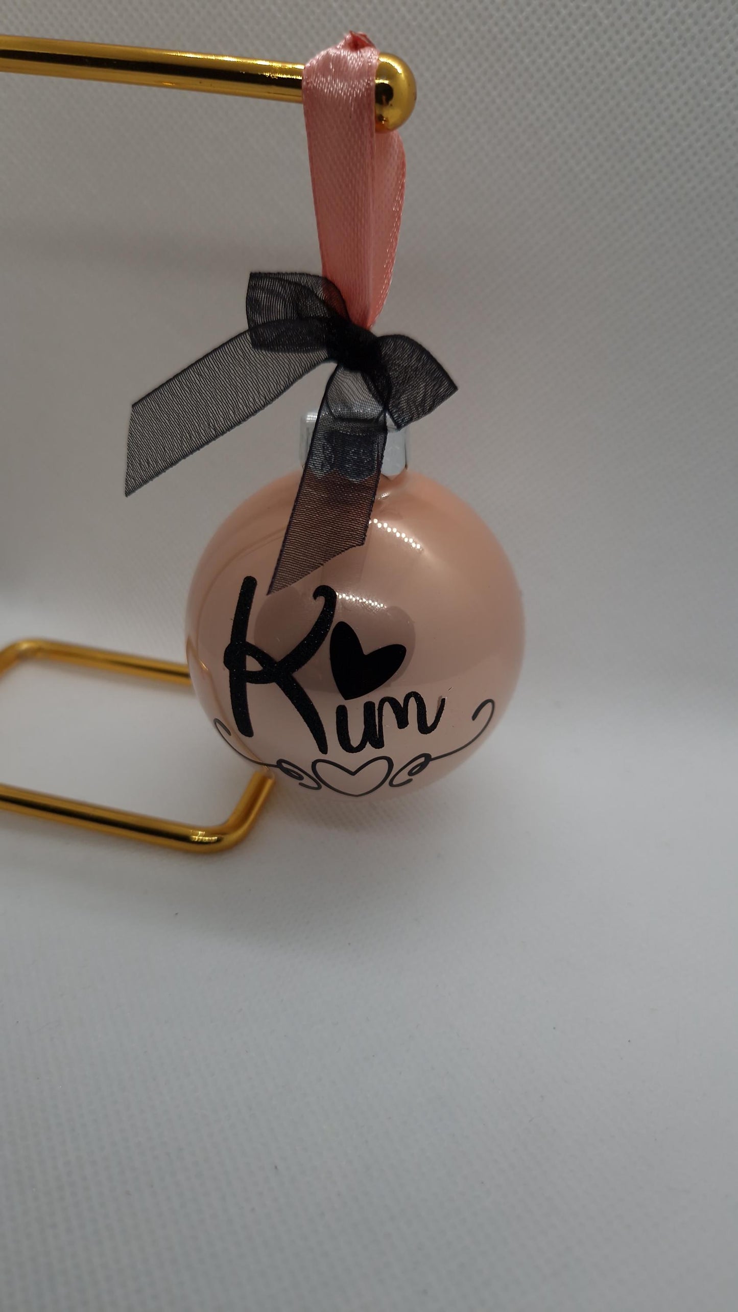 Boule Noël personnalisée prénom décoration sapin Heyl’Créations