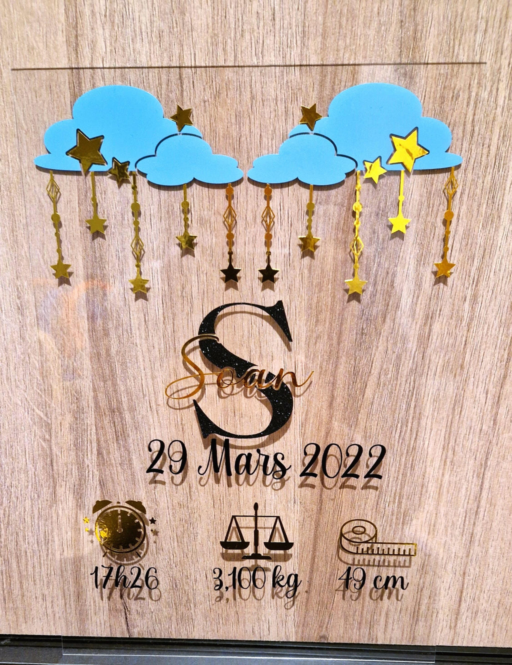 Plaque de Naissance personnalisée