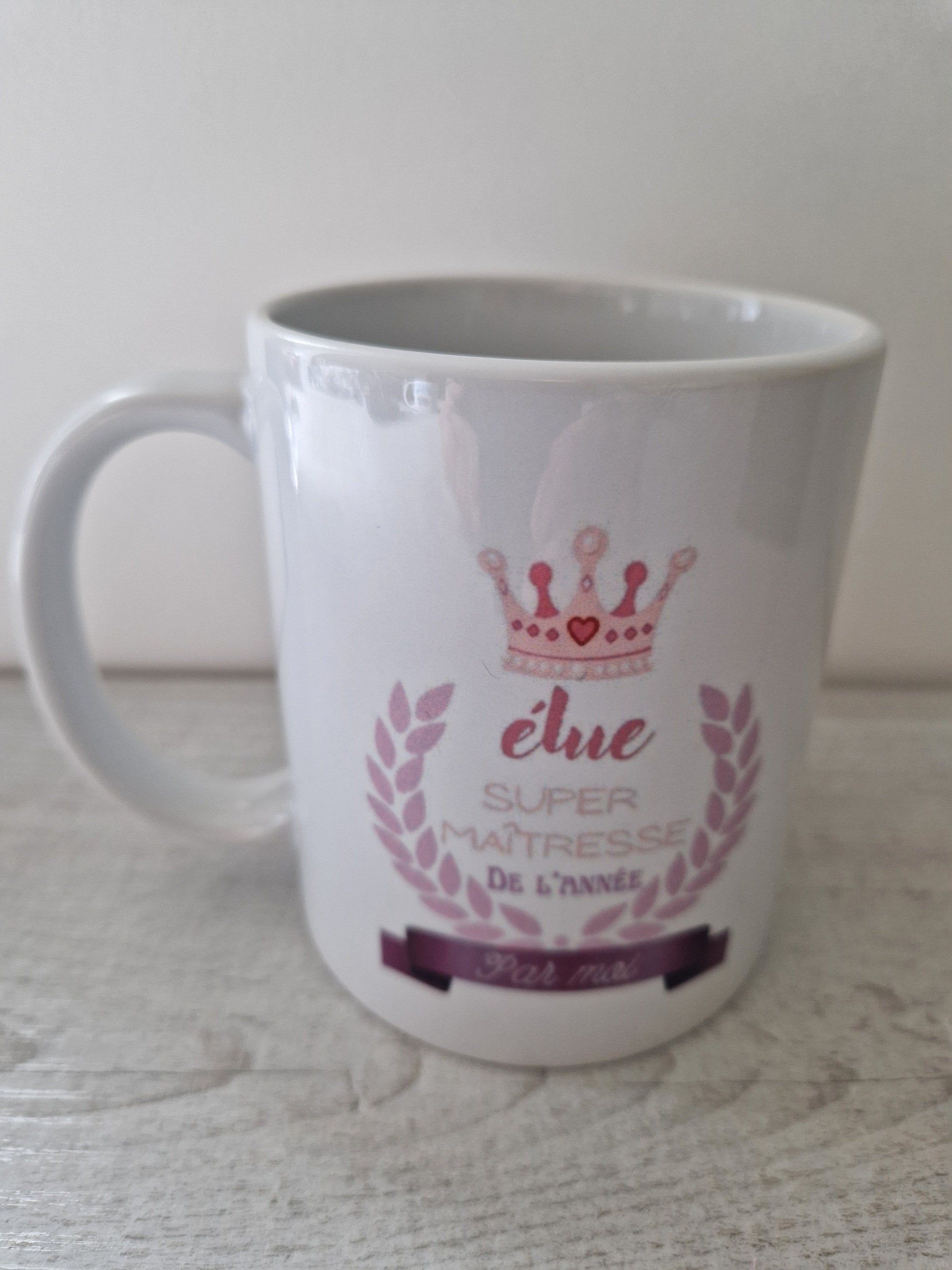 Mug pour maîtresse d'école pour cadeau de fin d'année