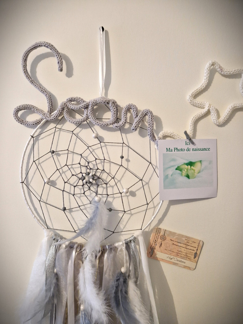 Attrape rêve de naissance et photo
