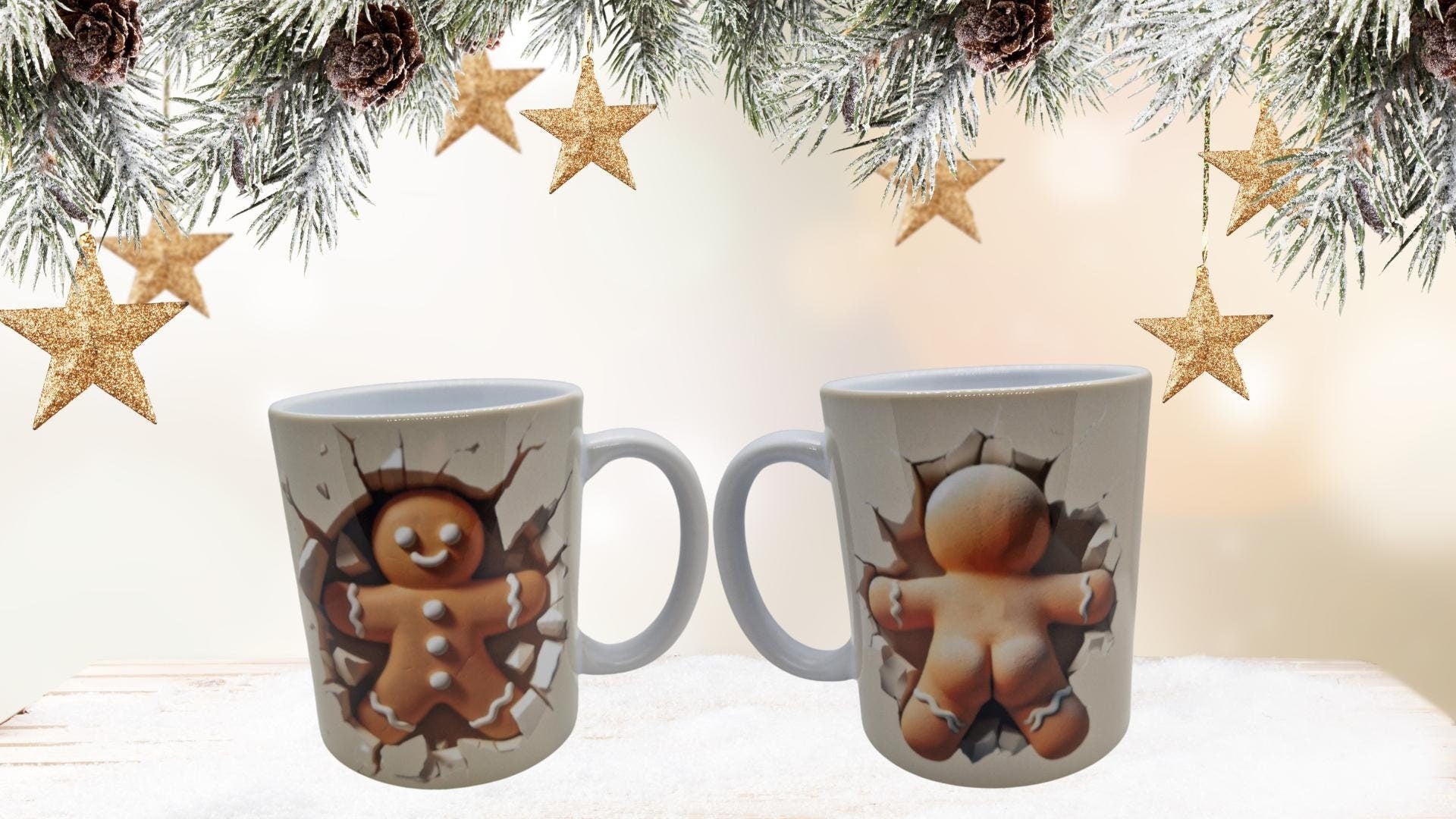 Mug humour de noël P'tit Biscuit / Père Noël