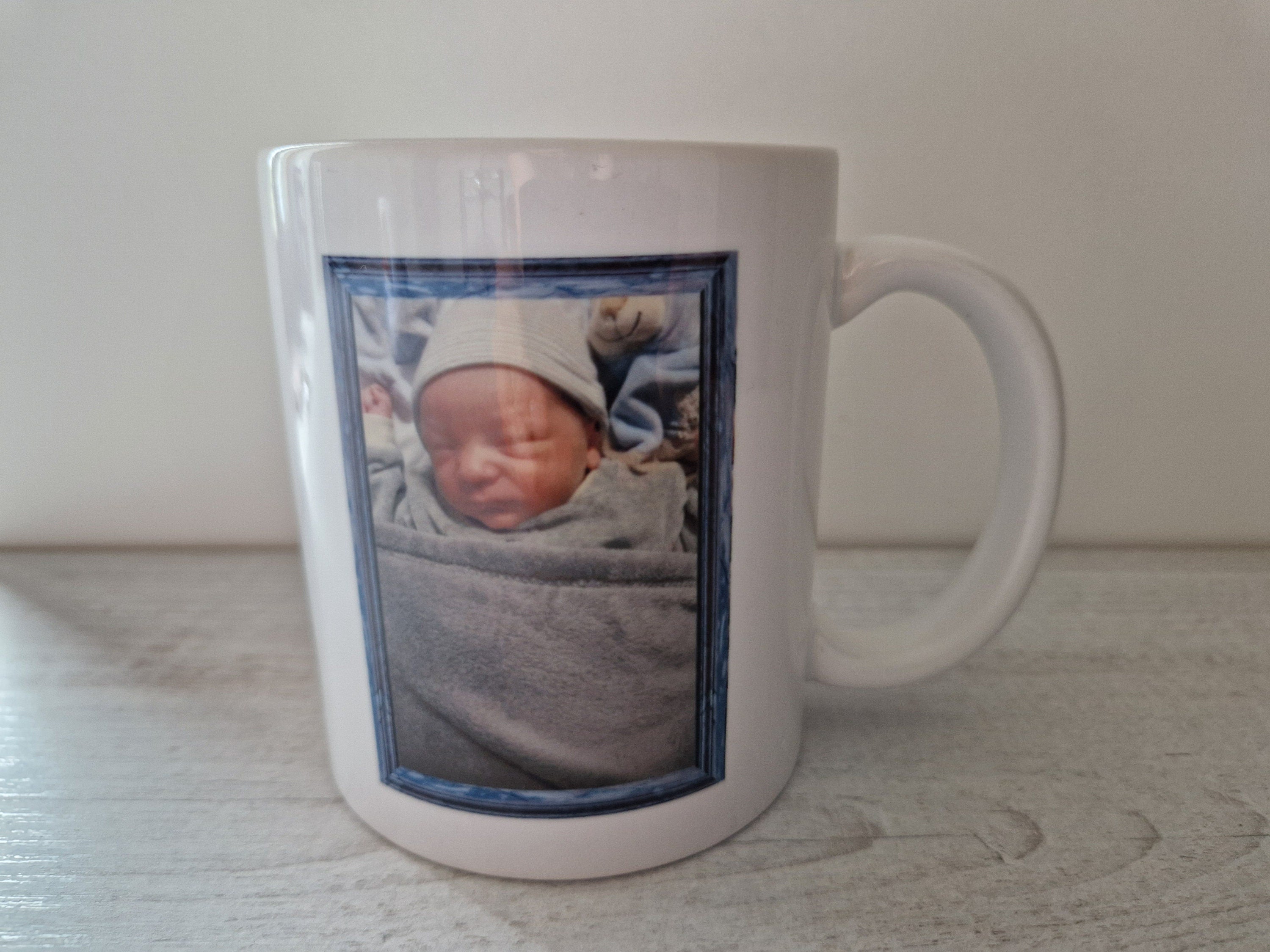 Pack de Naissance / cadeau de naissance Mug personnalisé avec photo