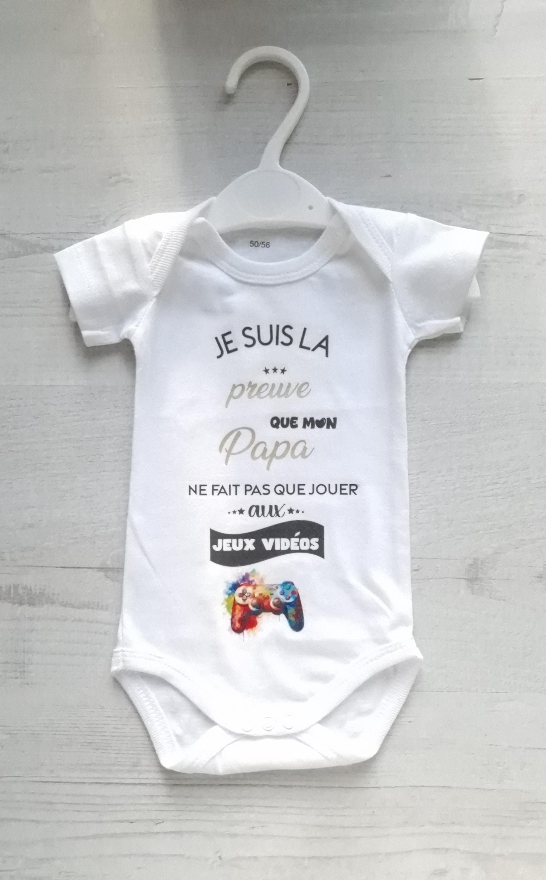 Bodie/ Body bébé personnalisé " Papa Gamer " Humour