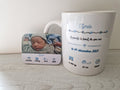Pack de Naissance / cadeau de naissance Mug personnalisé avec photo