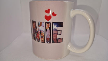 Mug photo personnalisé Mamie Papi cadeau famille Heyl’Créations