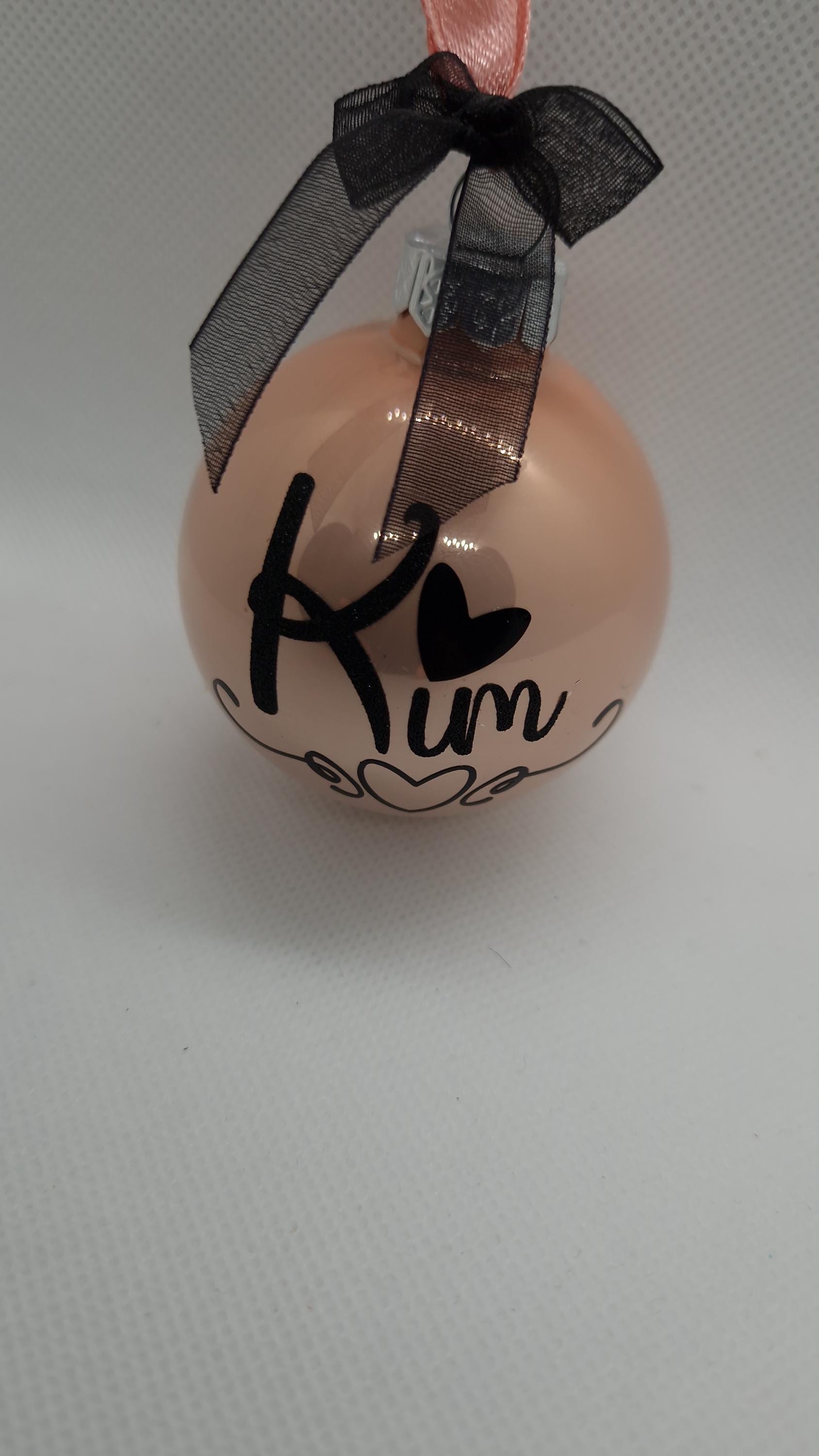 Boule de noël prénom personnalisée