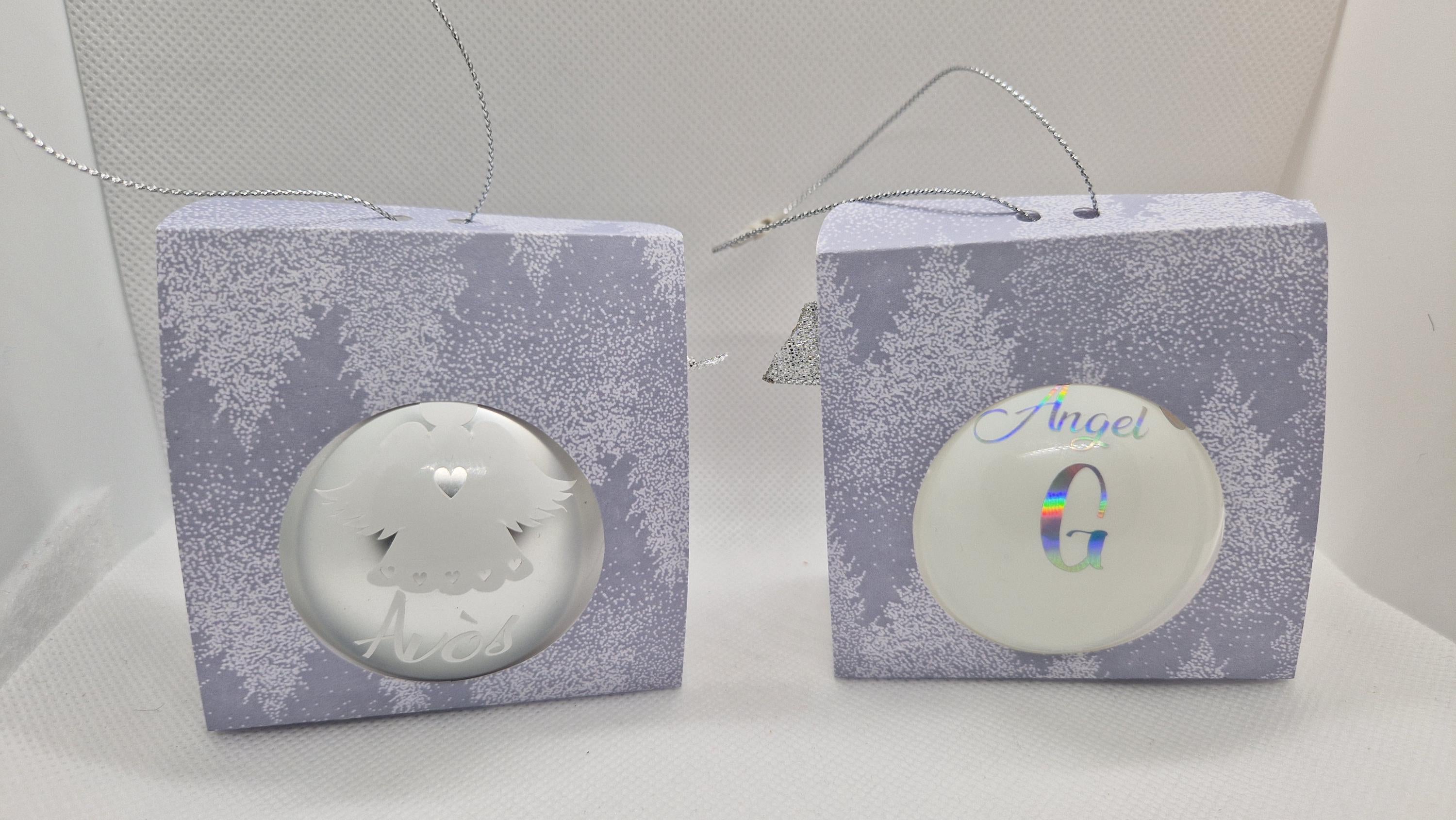 Boule de noël "ange" pour nos défunts/ proches partit trop tôt