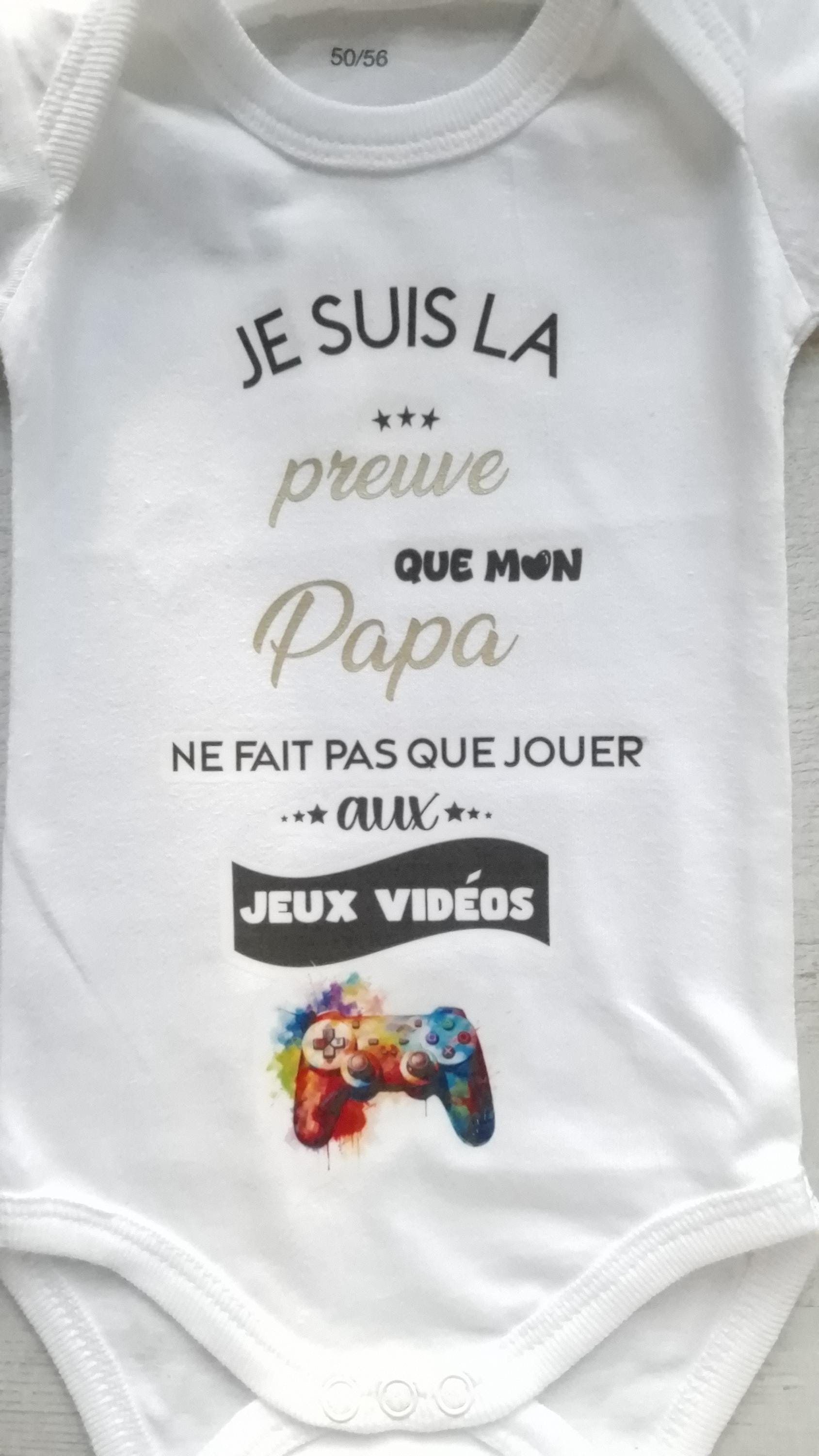 Bodie/ Body bébé personnalisé " Papa Gamer " Humour