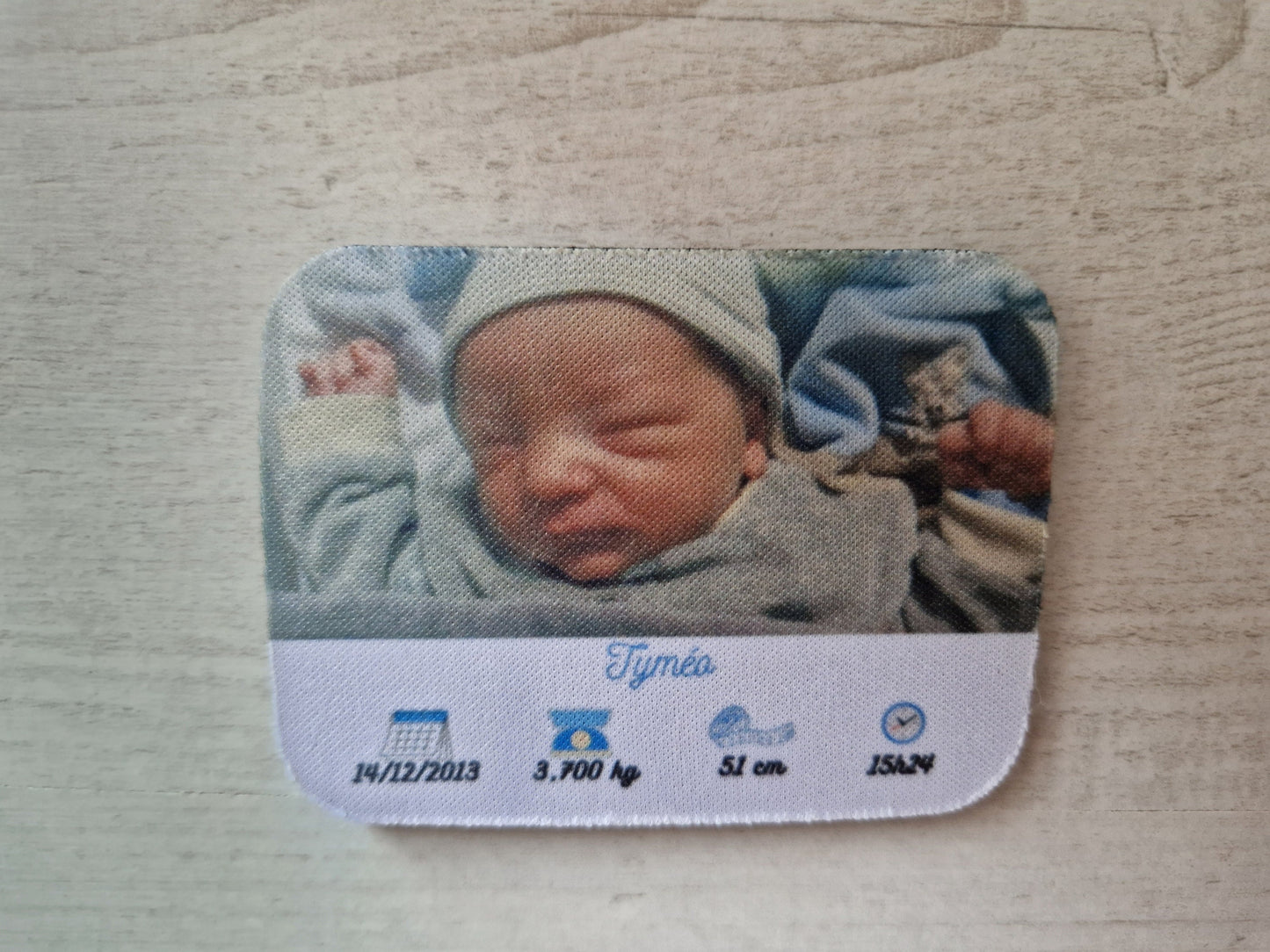 Magnet personnalisé photo naissance souvenir cadeau personnalisé Heyl’Créations