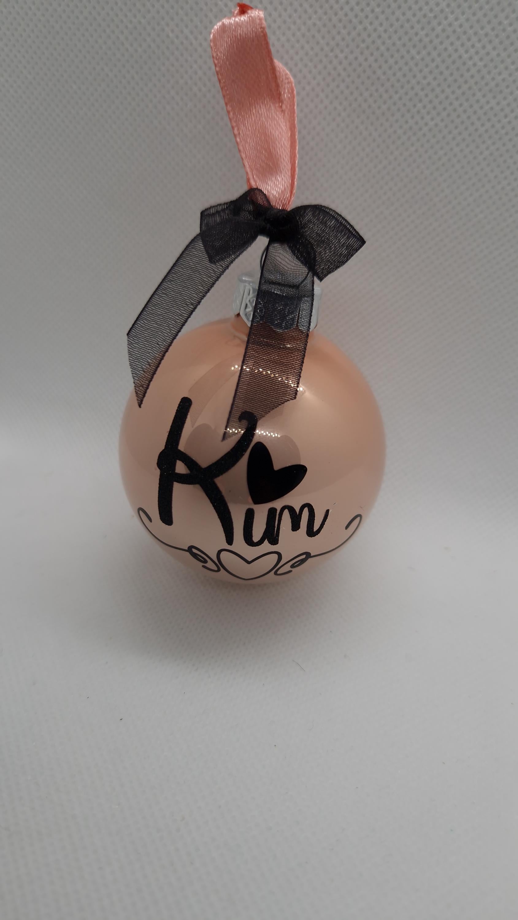 Boule de noël prénom personnalisée