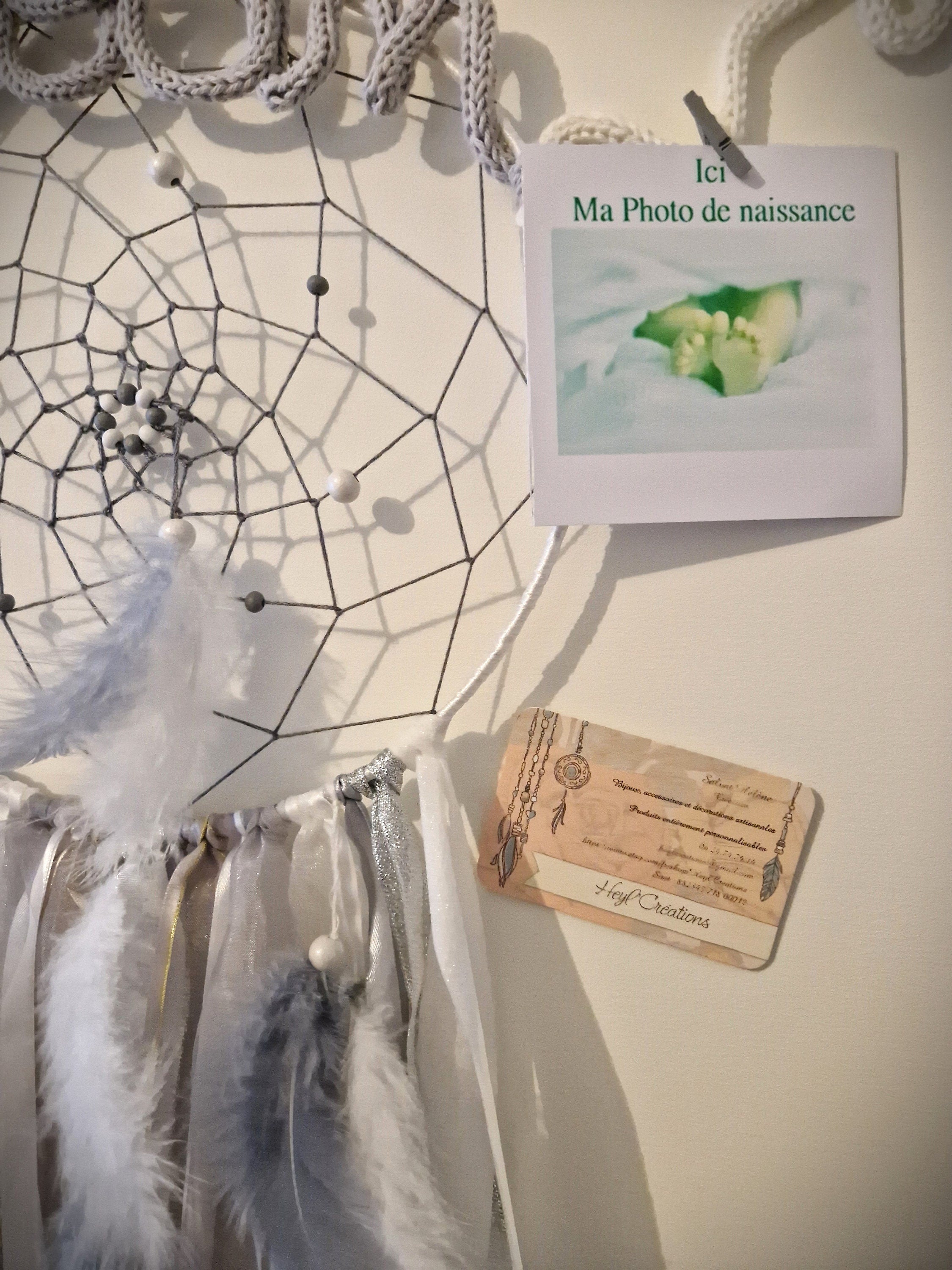 Attrape rêve de naissance et photo