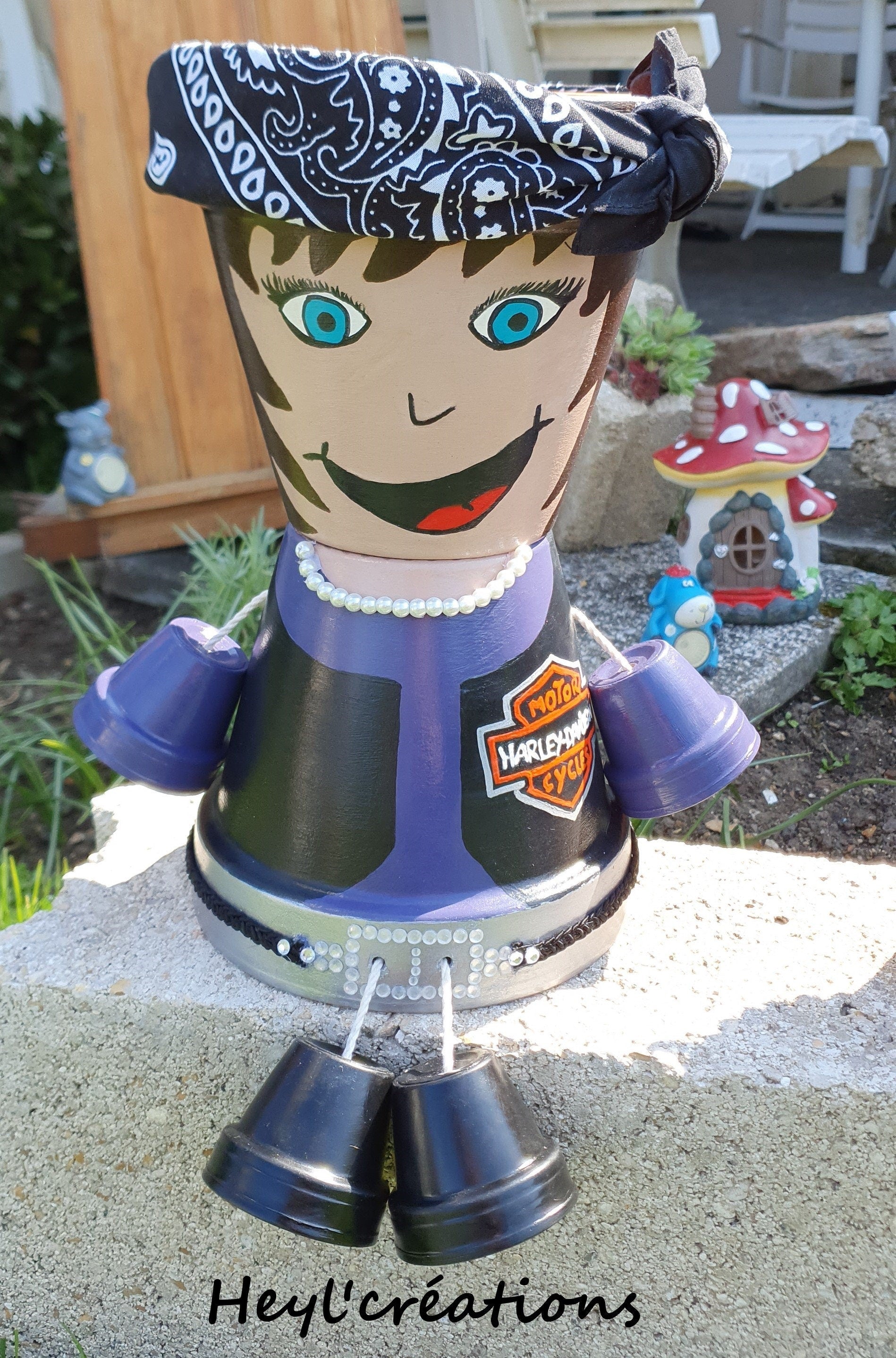 Cache pot personnage Harley Davidson et vos autres demandes de personnages personnalisés