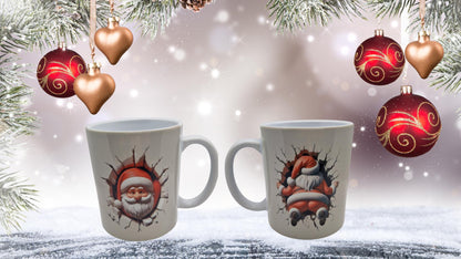 Mug humour Noël petit biscuit père noël cadeau drôle Heyl’Créations