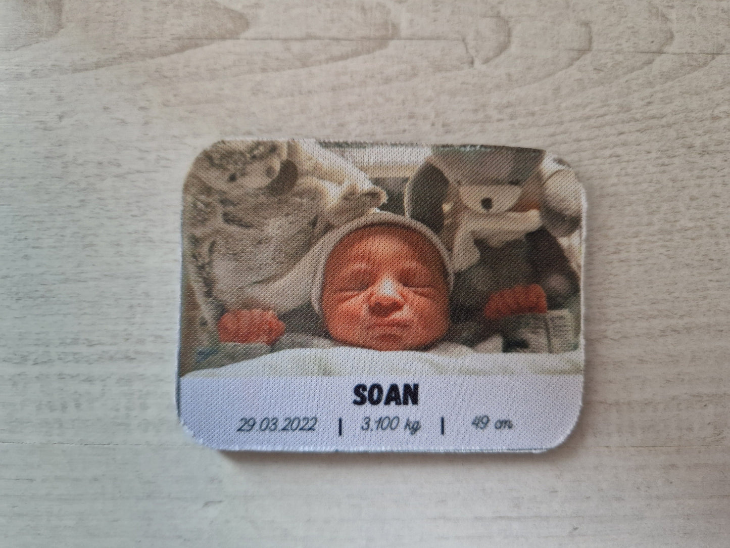 Magnet personnalisé photo naissance souvenir cadeau personnalisé Heyl’Créations