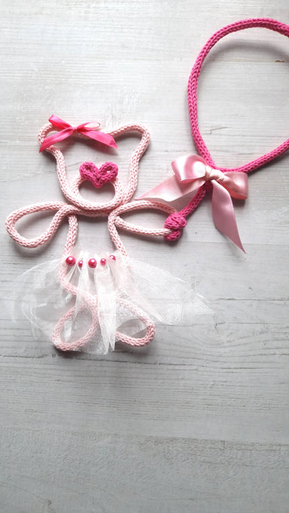 🧸 Décoration murale ourson prénom personnalisé – Déco chambre bébé fille