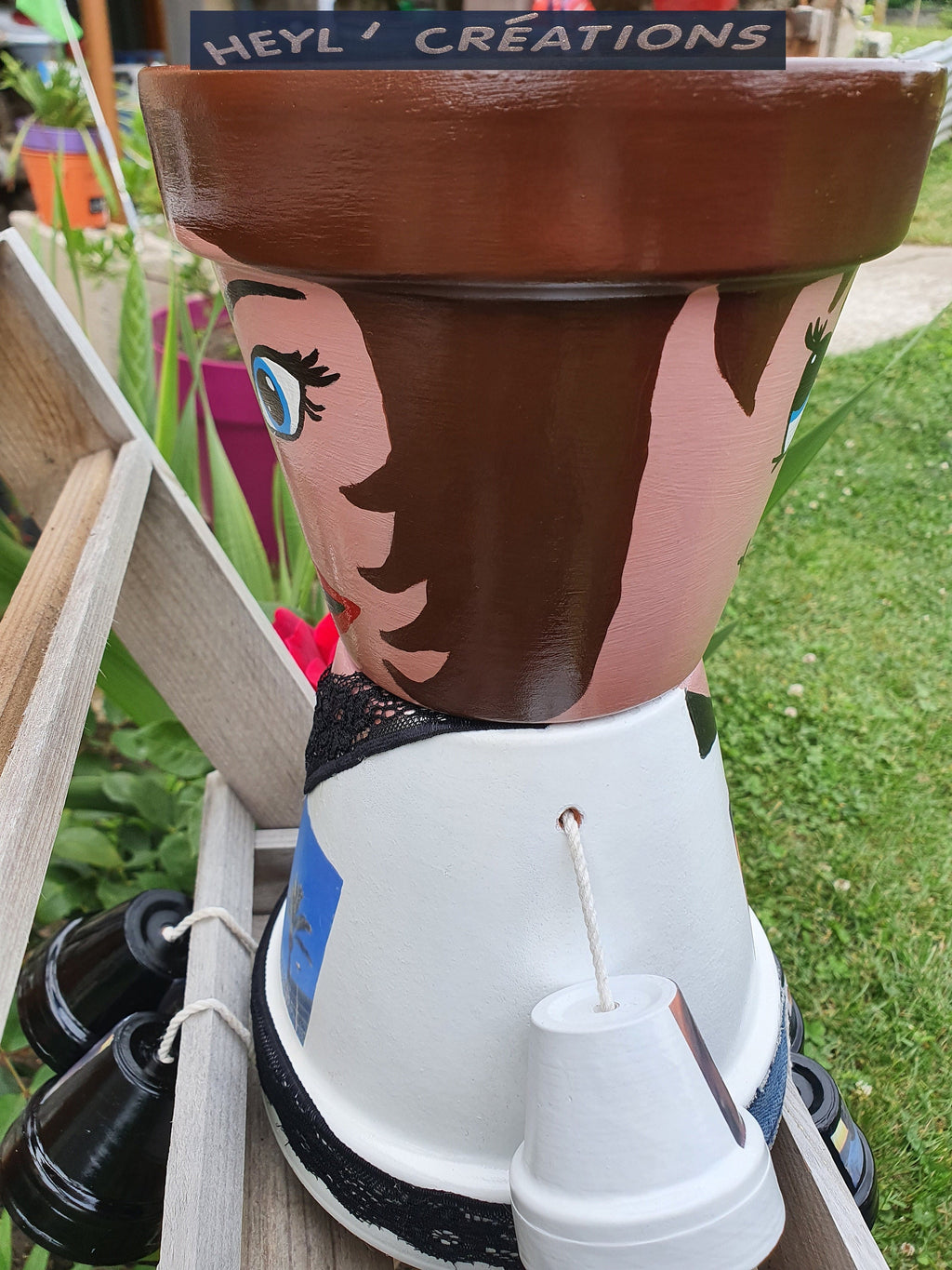 Cache pot personnage personnalisé et personnalisable avec vos photos