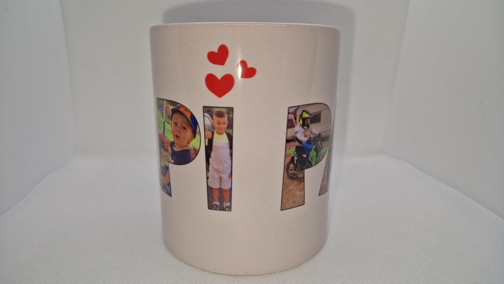 Mug avec petit mot personnalisé avec photos " Mamie" "Papi" ..