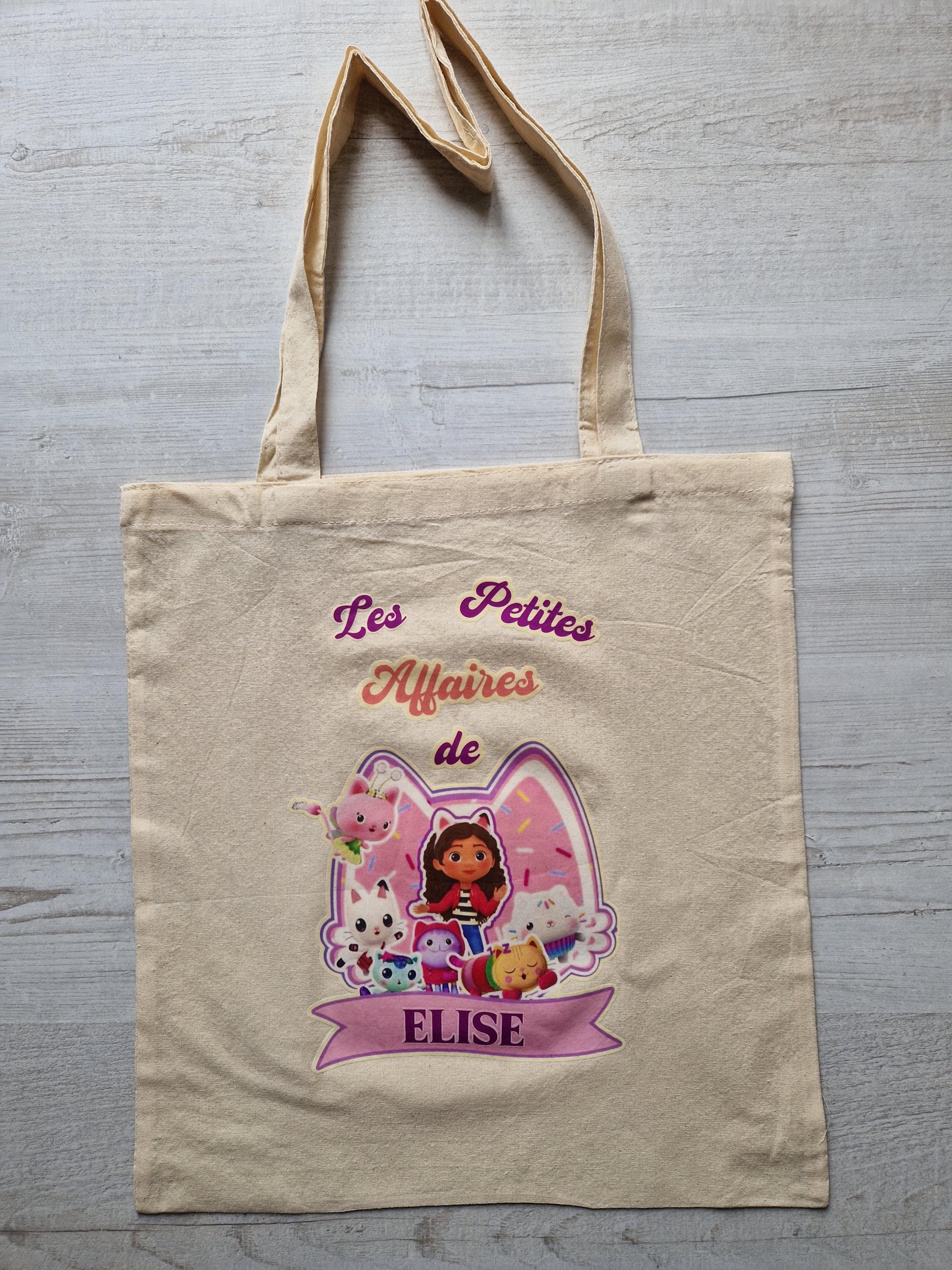Tote Bag " Gabby et la maison magique" ou "Pandy "  personnalisé avec prénom pour enfant