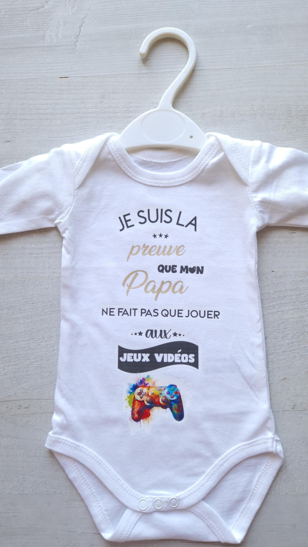 Bodie/ Body bébé personnalisé " Papa Gamer " Humour