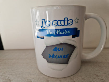 Mug maître qui déchire cadeau fin d’année scolaire enseignant Heyl’Créations