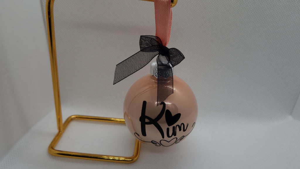 Boule de noël prénom personnalisée